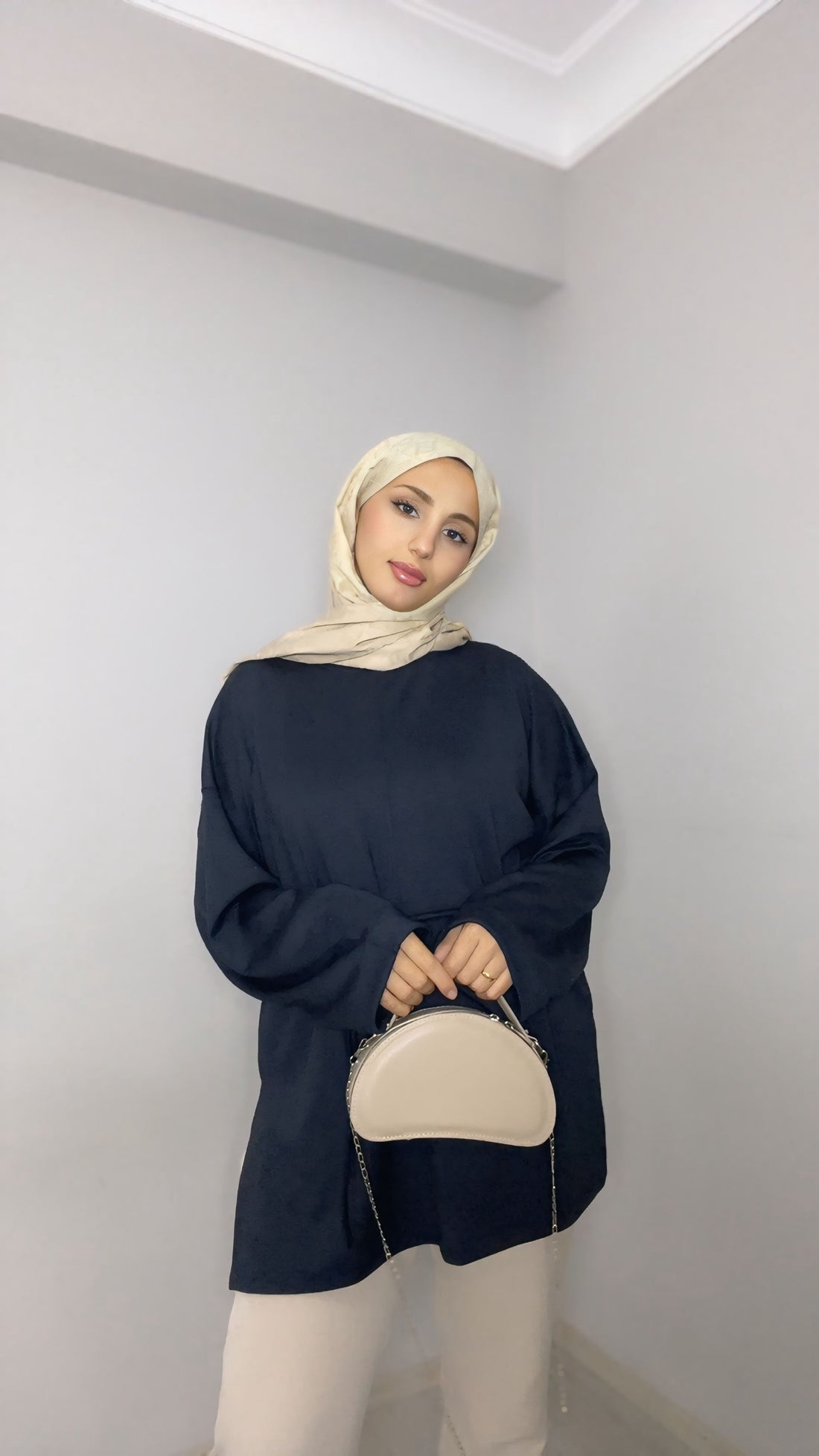 Oversize Siyah Tunik