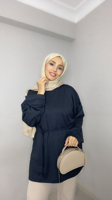Oversize Siyah Tunik
